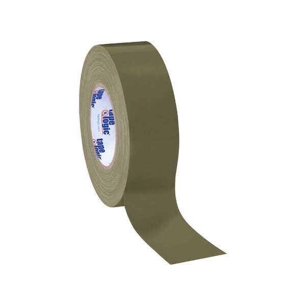 Tape Logic 2'' x 60 yds. Olive Green Tape Logic 10 Mil Duct Tape, 3PK T987100LV3PK - main